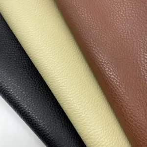 Kain kulit beli kain pelapis kulit vinil pelapis PVC sintetis cetak timbul untuk kursi mobil kursi vinil kulit penuh