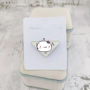 Broche en forme de <span class=keywords><strong>triangle</strong></span> inversé P-<span class=keywords><strong>666</strong></span>, en alliage, personnalisable pour vêtements, col, costume, bagages - Unisexe - Product Image 2