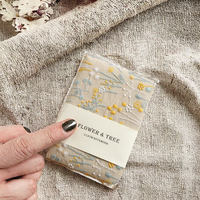 Carnet de voyage personnalisable en tissu vintage, broderie sur tissu, couverture rigide, reliure thermique, format A6, cadeau pour filles