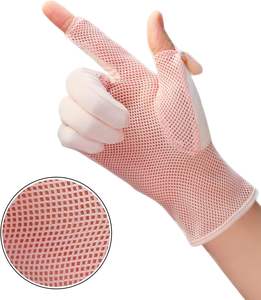 IPENNY – <span class=keywords><strong>gants</strong></span> d'été <span class=keywords><strong>pour</strong></span> femmes, protection UV UPF 50+, en plumes de poulet, à 2 doigts, en maille, rafraîchissants, respirants, <span class=keywords><strong>pour</strong></span> écran tactile - Product Image 2