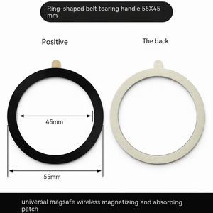 Disque magnétique industriel personnalisé <span class=keywords><strong>Magsafe</strong></span> Ring Hand <span class=keywords><strong>Induction</strong></span> Light avec adhésif Iron the Back Mobile Phone Stand Sheet Iron Magnet - Product Image 3