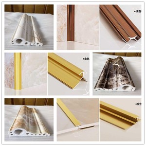 PVC <span class=keywords><strong>Marble</strong></span> Solid Moulding Profiles Ở UV Kết Thúc Đầy Màu Sắc Cho Tường/TV/Khung Cửa - Product Image 5