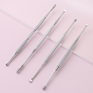 Venta directa de fábrica de limpiadores de oídos de acero inoxidable de doble punta, herramientas profesionales para la eliminación de cera de oídos y limpiadores de oídos para adultos. - Product Image 2