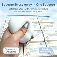 Balle sensorielle anti-stress Cloud Squishy ultra douce, jouet sensoriel pour soulager l'anxiété, jouet de bureau pour soulager le stress pour adolescents et adultes
