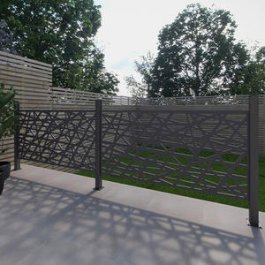 WPC ระบบรักษาความปลอดภัยตกแต่งสวนสูงแผงรั้วกั้นหน้าจอพาร์ทิชัน<span class=keywords><strong>ผนัง</strong></span><span class=keywords><strong>กั้น</strong></span><span class=keywords><strong>ห้อง</strong></span>ตกแต่งบ้าน - Product Image 2