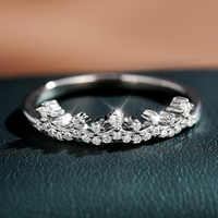 Bague d'éternité de luxe en argent sterling 925 VVS de haute qualité, personnalisée, avec moissanite inaltérable, pour fiançailles, fête ou mariage, avec certificat GRA