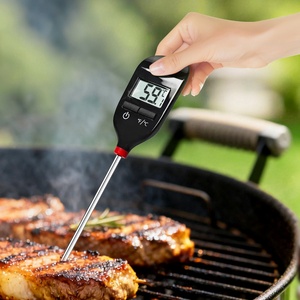 304 Edelstahl ABS-Kunststoff Stiftförmiges Digitales Lebensmittelthermometer LCD-Anzeige Alarm Batteriebetrieben für BBQ Fleisch Haushalt - Product Image 2