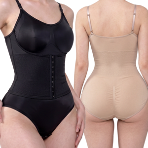 Body gainant sans couture pour femme, lingerie sculptante de haute qualité avec contrôle du ventre et compression - Product Image 1