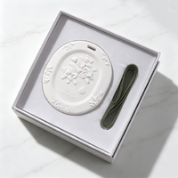 Diffuseur d'arômes suspendu Finru en céramique blanche, parfum d'intérieur longue durée, désodorisant pour armoire aux huiles essentielles