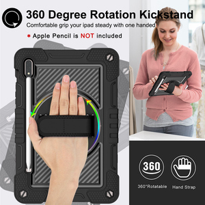 360 soporte giratorio correa de mano y correa de hombro resistente a prueba de golpes <span class=keywords><strong>Funda</strong></span> para <span class=keywords><strong>Samsung</strong></span> <span class=keywords><strong>Galaxy</strong></span> <span class=keywords><strong>Tab</strong></span> S7 <span class=keywords><strong>S8</strong></span> T870 T875 - Product Image 2