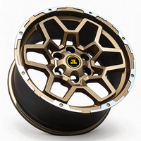 Jantes forgées JZ Matte Bronze 18x9j Et0 Pcd 6x139.7 Cb106.1mm pour camions Pikup, jantes tout-terrain Y61 Y62 LC300 LC200
