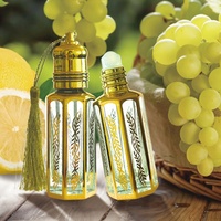 Vente chaude Raisin Citron Menthe Gingembre Noix De Muscade Jasmin Encens Cèdre Boisé Arôme Dubaï Arabe 12ml Huile De Parfum Roll-on pour Hommes