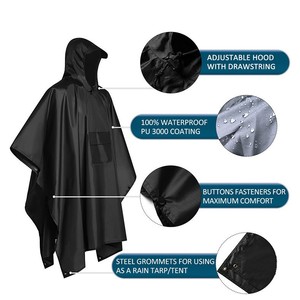 ISO9001 vente directe d'usine imperméable à <span class=keywords><strong>capuche</strong></span> avec poches étanche moto équitation pour <span class=keywords><strong>Poncho</strong></span> pour Camping randonnée filles - Product Image 4