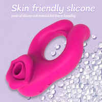 Stimulateur clitoridien à succion et léchage, anneau pénien pour éjaculation retardée, masseur clitoridien, jouet sexuel érotique pour couples