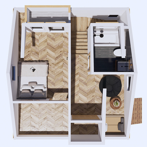 Quacent Luxury Hiện Đại Cấu Trúc Cách Điện Panels + Ánh Sáng Khung Thép Xây Dựng Nhà Prefab Biệt Thự Đúc Sẵn Tiny Homes - Product Image 5