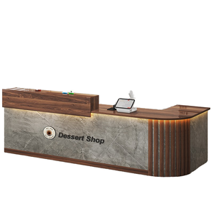 Mostrador de Recepción con Cajones, Mostrador Elegante Adecuado para KTV de Lujo, Salón de Belleza y Bar - Product Image 2