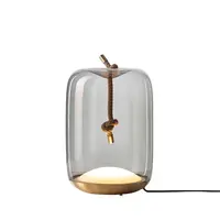 Glass Table Lamp with Rope, Decorative Light, New