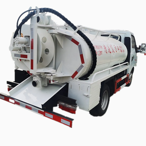 شاحنة شفط مياه الصرف الصحي الصغيرة سعة 2 طن مع خزان مياه نظيفة يدوي يعمل بالديزل - Product Image 1