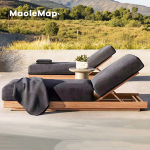 Mobilier d'extérieur en aluminium Canapé nordique Piscine Patio Jardin Sets Lounge Chair Modern Luxury Italian Terrace Hotel Beach Loungers - Product Image 2