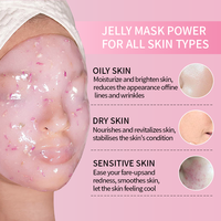 Mascarilla Facial de Gelatina Cristalizada con Vitamina C de Limón, Polvo Hidratante y Blanqueador para Rostro/Nariz/Pies, Natural, Vegano, a Base de Hierbas