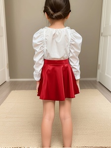 <span class=keywords><strong>Falda</strong></span> Corta de Cuero Personalizada para Niñas, OEM, Múltiples Colores, Muestra en 7 Días |   En stock |   Fábrica de Ropa para Niños Foshan - Product Image 3