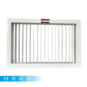 Rejilla de ventilación de aire acondicionado de escape de suministro de <span class=keywords><strong>doble</strong></span> desviación de aluminio montada en la pared <span class=keywords><strong>con</strong></span> amortiguador - Product Image 1