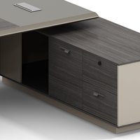 Bureau exécutif en bois de luxe moderne de fournisseur d'usine-conception modulaire extensible pour la maison ou l'immeuble de bureaux
