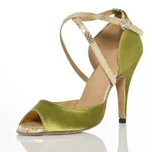 Chaussures de <span class=keywords><strong>danse</strong></span> à talons hauts, stilettos, salsa, latin, jazz, ballroom, tango, <span class=keywords><strong>bachata</strong></span>, sandales de <span class=keywords><strong>danse</strong></span>, dessus en satin, semelle en daim pour la performance - Product Image 6