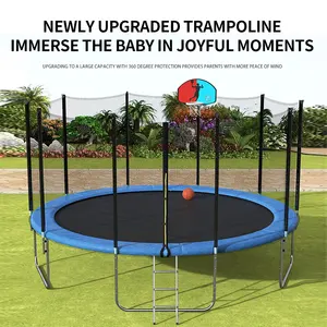 Produsen taman anak-anak dewasa murah ukuran besar rumah lompat trampolin bulat