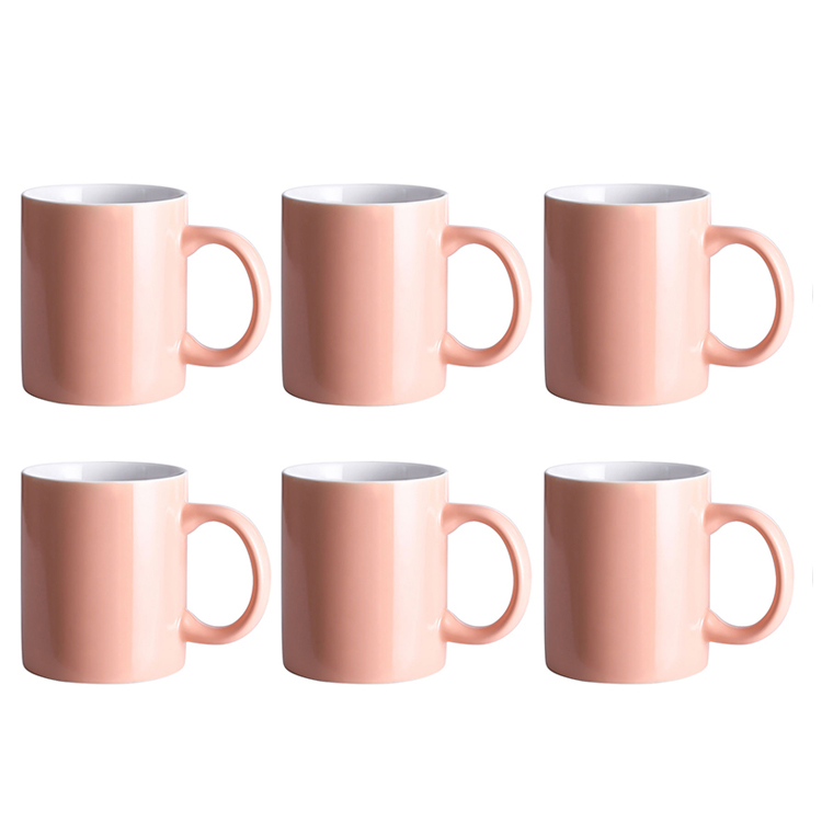 Ensemble de 6 tasses orange