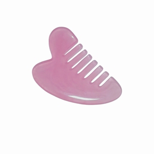 Peine Gua Sha de Resina en Forma de Corazón con Logotipo Personalizado, Herramienta Portátil de Belleza para Cabello y Rostro, para Venta al Por Mayor - Product Image 2