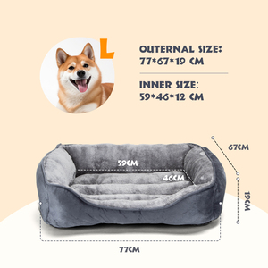 Nobleza XL letto per cani lavabile letto antiscivolo con imbottitura in seta Super morbida e fibra di bambù per cani e gatti - Product Image 3