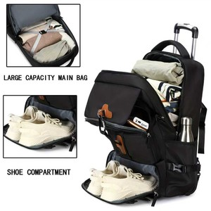 Tas Troli Baru 2026 Dengan Roda Kapasitas Besar Tas Duffel Perjalanan Multifungsi Ransel Beroda Portabel Ransel Bisnis - Product Image 5