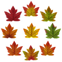 Feuilles d'érable artificielles, 10cm, 10 pièces, fausses plantes, pour une décoration d'arrangement de fleurs, pour la fête à la maison