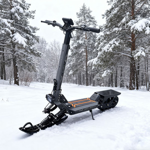 Scooter électrique, motoneige, roue à chenilles, luge, <span class=keywords><strong>moto</strong></span>, ski, voiture, trois usages, pliable, batterie au lithium, 800W, charge maximale de 150 kg, 18 km/h - Product Image 1