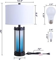 Lampe de bureau LED portable moderne Boyid, alimentée par courant alternatif, base en fer, flexible, blanc chaud, intensité réglable, CRI 90 élevé, pour chambre et salon