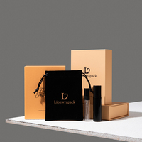 Coffret d'emballage de parfum personnalisé LionwrapacK, boîte cadeau magnétique avec logo en feuille d'or, pochette à cordon, fabricant d'emballages