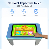 Livraison en 3 jours Table tactile intelligente de 43 pouces Table basse tactile Table de jeu interactive Jeux éducatifs interactifs pour enfants
