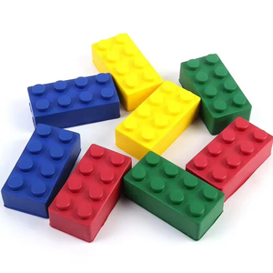 New Arrival PU Bọt Đầy Màu Sắc Xây Dựng Khối Gạch Chậm Tăng Squishees Căng Thẳng Reliever Mềm Bóp Đồ Chơi Cho Trẻ Em Và Người Lớn - Product Image 1