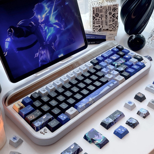 137 Teclas Genshin Impact Kyryll Chudomirovich Flins, Teclas de Anime PBT Cherry para <span class=keywords><strong>Teclado</strong></span> Mecánico Made68 Mad68 Wooting 60 - Product Image 5