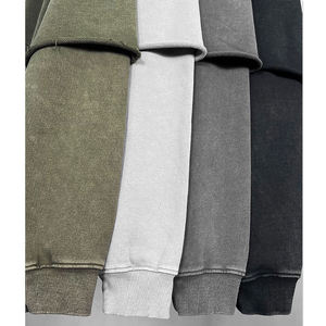 Bán buôn tùy chỉnh người đàn ông của thời trang dạo phố cổ điển 450gms hoodie áo hai lớp axit rửa phong cách <span class=keywords><strong>Kangaroo</strong></span> Pocket Drop - Product Image 3