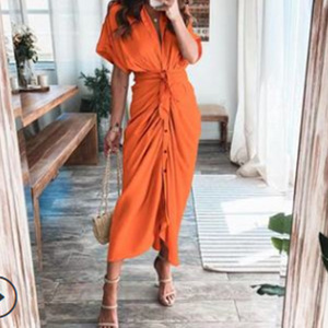 <span class=keywords><strong>Vestido</strong></span> Camisero <span class=keywords><strong>de</strong></span> Satén Talla Grande para Mujer, Verano <span class=keywords><strong>2022</strong></span>, <span class=keywords><strong>Vestido</strong></span> <span class=keywords><strong>de</strong></span> <span class=keywords><strong>Fiesta</strong></span> Sexy, Elegante y Casual, <span class=keywords><strong>Vestido</strong></span> <span class=keywords><strong>Midi</strong></span> - Product Image 5