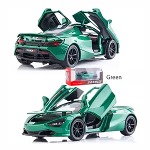 ST sıcak çinko alaşım McLaren model sesli oyuncak hafif metal araba açık kapı oyuncaklar çin profesyonel üretim