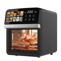 Freidora de Aire Eléctrica de 12L, 1800W, Pantalla Táctil Inteligente LCD, Control por Aplicación, OEM ODM de Fábrica Directa con Cesta Giratoria