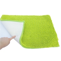 Textile de maison moderne, doux et magique, nettoyage de la poussière, tapis chenille en microfibre antidérapant fabriqué à la machine avec support en PVC