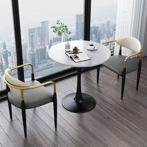 Bảng đá hiện đại đơn giản bàn ghế kết hợp giải trí tiếp tân khách kinh doanh đàm phán góc bàn - Product Image 3