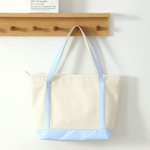 Sac à bandoulière pour femme, sac de plage d'été, sac pour femme, sac à main en toile à carreaux personnalisé, sac de shopping - Product Image 6