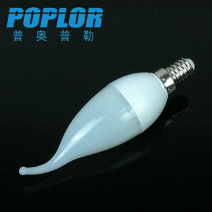 Bombilla LED Poplor E14 3W de Plástico con Forma de B12 para Iluminación Interior - Product Image 3