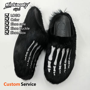 Pantoufles en peluche moelleuses de qualité supérieure 2026, antidérapantes, chaudes pour l'hiver, personnalisables, pour hommes - Product Image 5