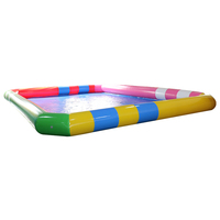 Équipement de parc aquatique de qualité commerciale, grand toboggan de piscine gonflable, piscine pour enfants à vendre